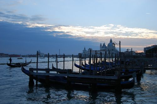 Venecija, Italy, Laguna, Jūra, Gondola