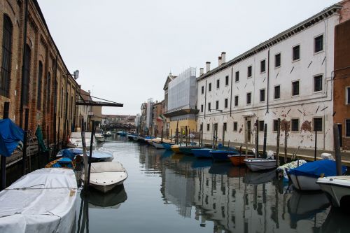 Venecija, Kanalas, Boot, Tylus, Vanduo, Be Turistų