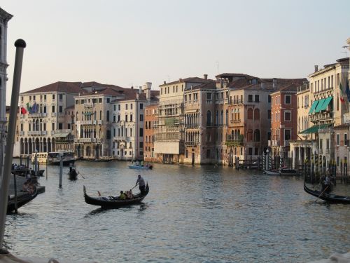 Venecija, Gondola, Venezija, Kanalas, Valtys, Italy, Miestas Ant Upės