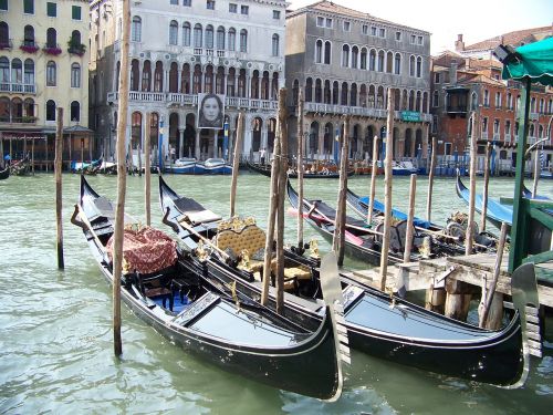 Venecija, Italy, Gondola, Europa, Kelionė, Kanalas, Ispanų