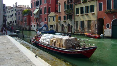 Venecija,  Gondola,  Jūra