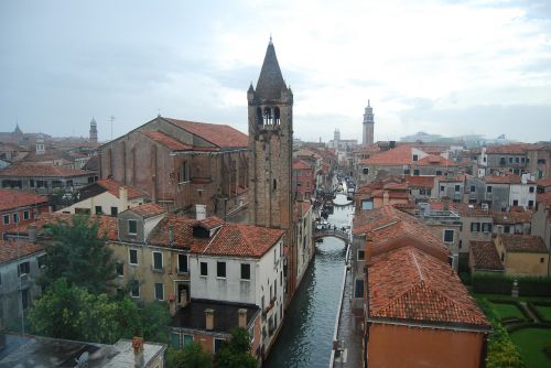 Venecija,  Tiltas,  Kanalas,  Venetian,  Dangus,  Italija