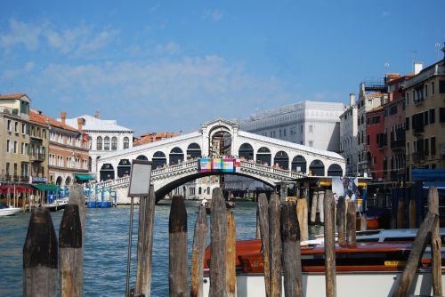 Venecija,  Rialto,  Kanalai,  Italy,  Tiltas