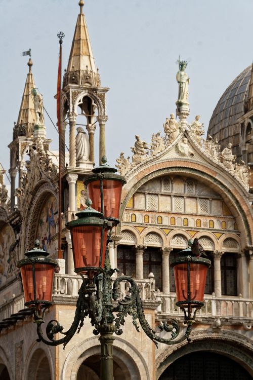 Venecija, Venezija, Žibintas, Italy, Lempa, Pastatas, Architektūra