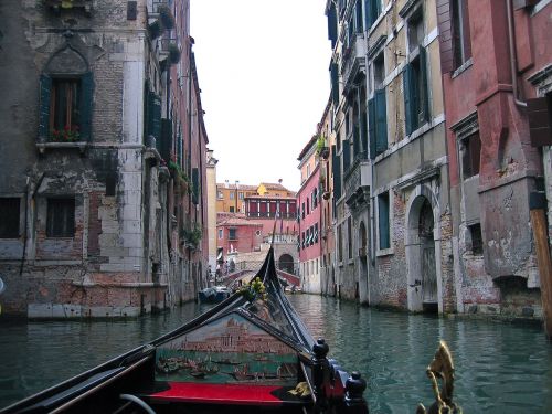 Venecija, Gondola, Vanduo, Pastatai, Kanalas, Italy, Kraštovaizdis