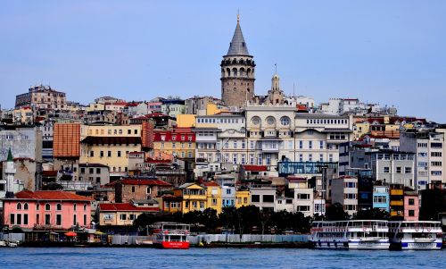 Vieta, Istanbulas, Bokštas, Galata, Galata Bokštas, Turkija