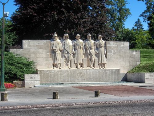 Verdun, France, Karo Memorialas, Skulptūra, Paminklas, Lauke, Akmuo, Medžiai