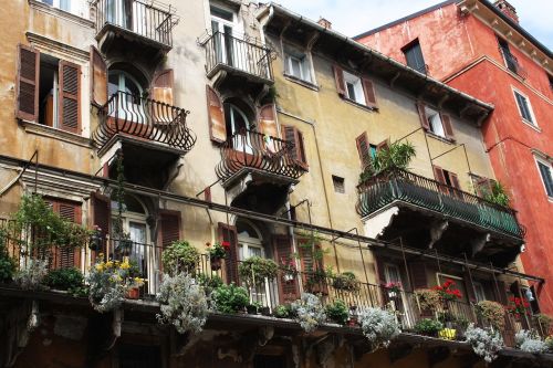 Verona, Miestas, Italy, Turizmas, Spalvos, Vista, Miesto Panorama, Stogai, Istorija, Pastatai