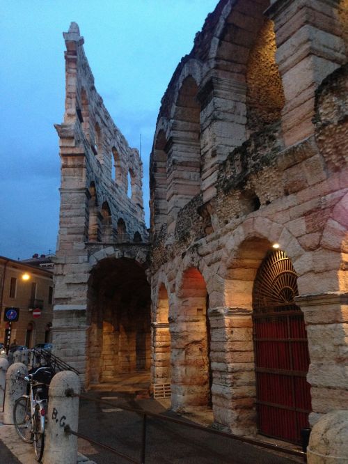 Verona, Italy, Architektūra, Senovės, Senas, Amfiteatras