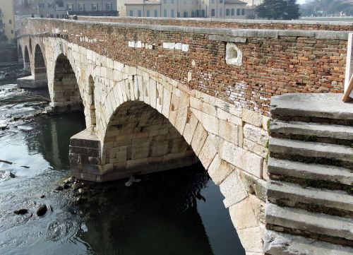 Verona, Tiltas, Akmuo, Senovės, Paminklas, Upė, Adige, Italy