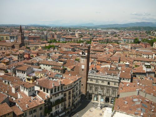 Verona, Ispanų, Italy, Peizažas, Miestas, Pastatai