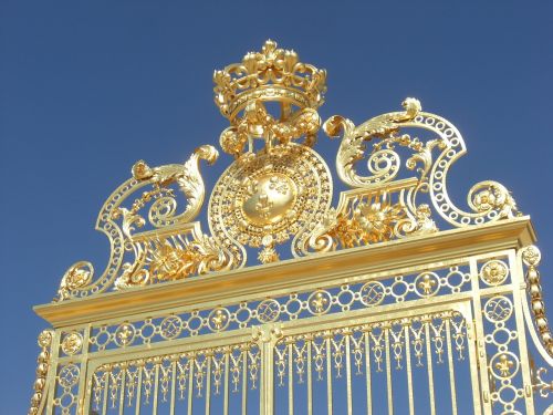 Versailles, Vartai, Auksas, Auksinis, France, Architektūra, Istorinis, Rūmai
