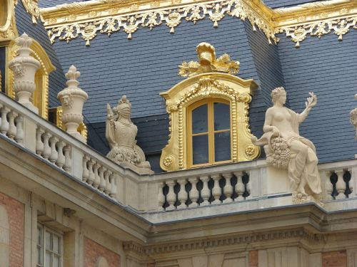 Versailles, France, Rūmai, Orientyras, Auksas, Stogas