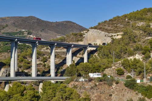 Viadukas, Tiltas, Ispanija, Kelias, Kalnai