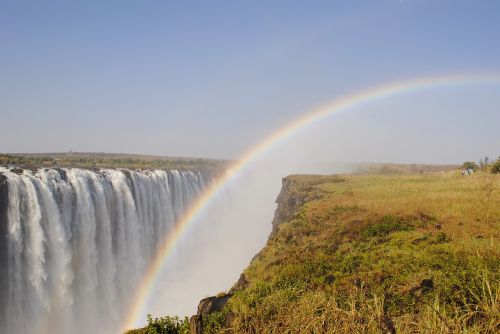 Viktorijos Krioklys, Krioklys, Zambezi, Afrika, Zimbabvė, Viktorijos Byla, Vaivorykštė