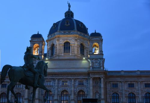 Vienna, Austria, Architektūra, Rūmai, Hofburgas, Naktis, Žibintai, Pilis