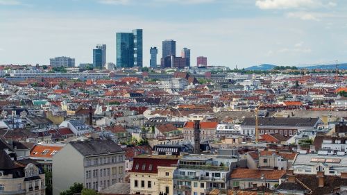 Vienna, Panorama, Vaizdas, Centro, Dangoraižis, Kapitalas
