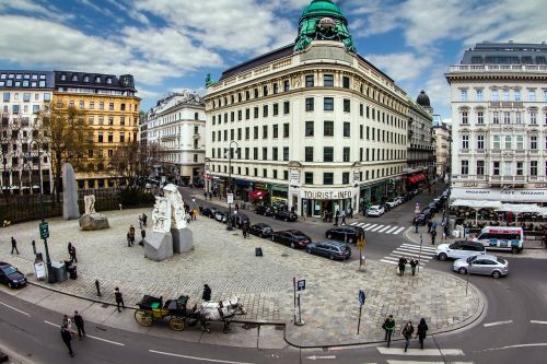 Vienna, Centro, Panorama, Vaizdas, Albertinos Erdvė