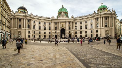 Vienna, Hofburgo Imperatoriaus Rūmai, Michaelertrakt, Pastatas, Pilis, Architektūra, Monarchija