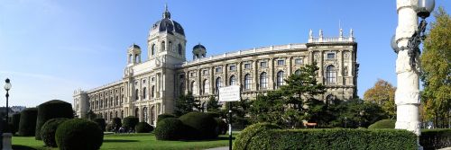 Vienna, Gamtos Istorijos Muziejus, Vasara, Panorama, Parkas, Austria, Maria-Theresien-Platz