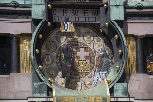 Vienna, Laikrodis, Pastatas, Architektūra, Laikrodžio Veidas
