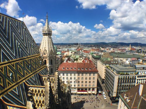 Vienna, Austria, Architektūra, Turizmas, Miesto Panorama, Europa, Miestas, Katedra