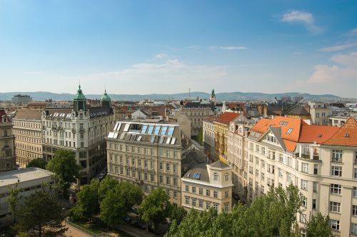 Vienna, Panorama, Austria, Miestas, Vaizdas, Pastatas, Architektūra, Turizmas