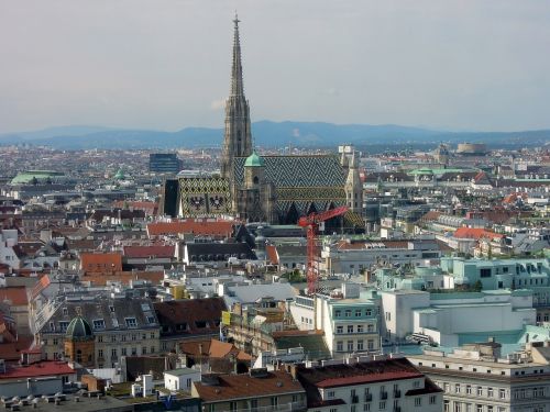 Vienna, St Steano Katedra, Dom, Miestas, Geras Vaizdas