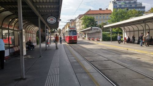 Vienna, Reumannplatz, Bim, Tramvajus, Žmogus, Öpnv, Vynuogių Linijos, Austria