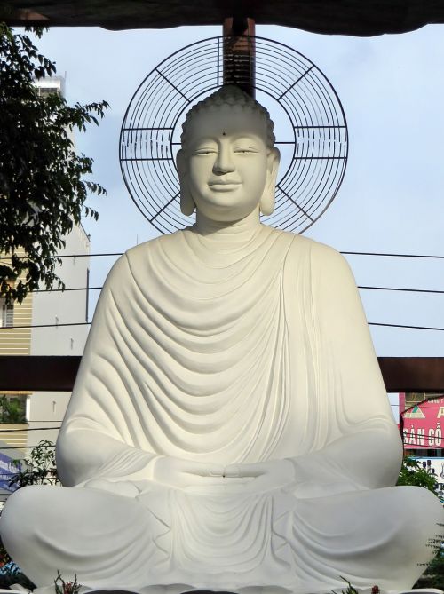 Viet Nam, Saigonas, Buda, Statula, Malda, Religija, Šventykla, Ramybė, Meditacija