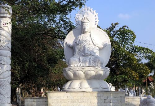 Viet Nam, Statula, Ponia Buda, Religija, Marmuras, Skulptūra, Menas