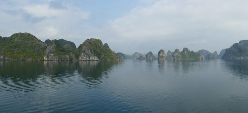 Vietnamas, Halongas, Jūra, Gamta, Halongo Įlanka, Kraštovaizdis, Užsakytas, Nuotaika, Kranto, Laivas, Unesco, Pasaulio Gamtos Paveldas