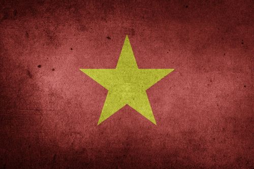 Vietnamas, Vėliava, Grunge, Asija, Indochina, Tautinė Vėliava
