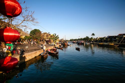 Vietnamo Žibintas, Laikyti Žibintą, Senasis Kvartalas, Hoi Senovinis Miestas, Upė Hoi A, Žibintų Festivalis