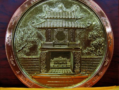Moneta,  Blizgantis,  Aukso & Nbsp,  Spalva,  Dekoratyvinis,  Vietnamiečių,  Vietnamo Simbolis Svetingumo