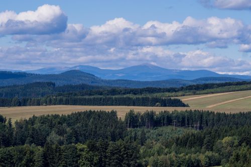 Vaizdas, Sněžka, Saugokis, Kraštovaizdis, Gamta, Dangus, Debesys, Laukas, Milžiniški Kalnai, Taika, Dangus