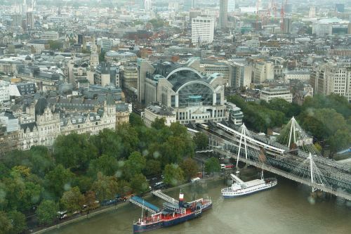Vaizdas, Londono Akis, Londonas, Anglija, Miesto Panorama