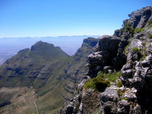 Kalnas,  Vaizdas,  Vista,  Panorama,  Mėlynas,  Mėlynas & Nbsp,  Dangus,  Aukštis,  Stalas & Nbsp,  Kalnas,  Viršūnė & Nbsp,  Miestas,  Velnio Piktograma,  Pietų Afrika,  Vaizdas Iš Kalno