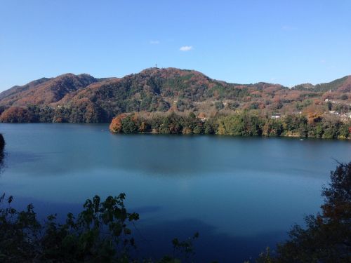 Peržiūros, Ežeras, Natūralus, Tsukuiko, Kanagawa Japan, Dviračiu, Pertrauka