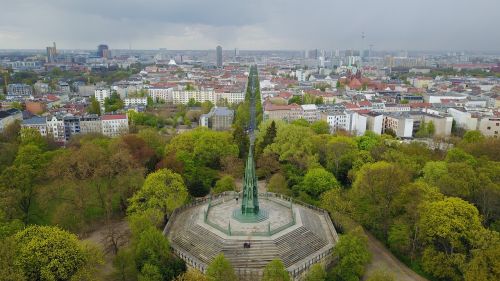 Viktoriapark, Paminklas, Kreuzberg, Mėlynas, Dangus, Kelias, Žalias, Berlynas