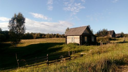 Kaimas, Vasara, Gamta, Rusija, Kraštovaizdis