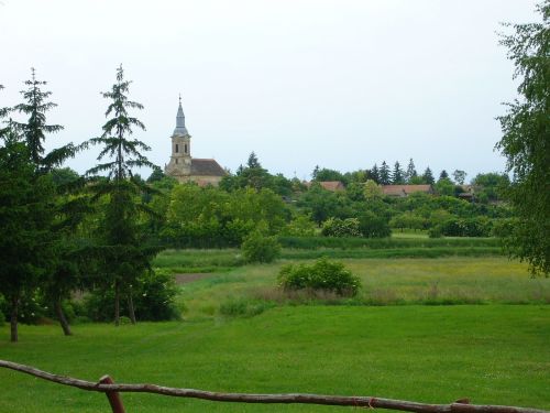 Kaimas, Žalias, Bažnyčia, Pavasaris