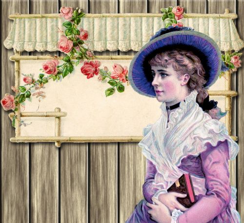 Lady,  Moteris,  Moteris,  Rožės,  Fonas,  Vintage,  Senas,  Scrapbooking,  Menas,  Iliustracija,  Laisvas,  Viešasis & Nbsp,  Domenas,  Vintage Lady Roses Background
