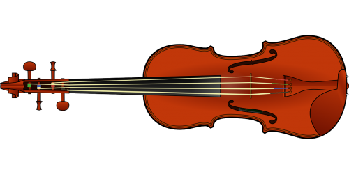 Smuikas, Smuikas, Instrumentas, Muzika, Melodija, Nemokama Vektorinė Grafika