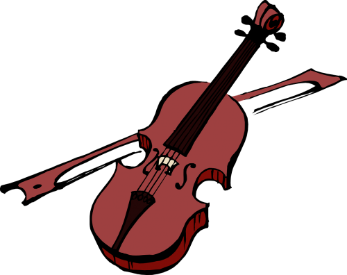 Smuikas, Instrumentas, Lankas, Muzika, Stygos, Klasikinis, Koncertas, Medinis, Nemokama Vektorinė Grafika