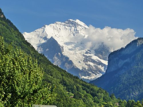 Pirmoji, Regėjimas, Berni Oberland, Kalnai, Kraštovaizdis, Sniegas, Pagrindinis