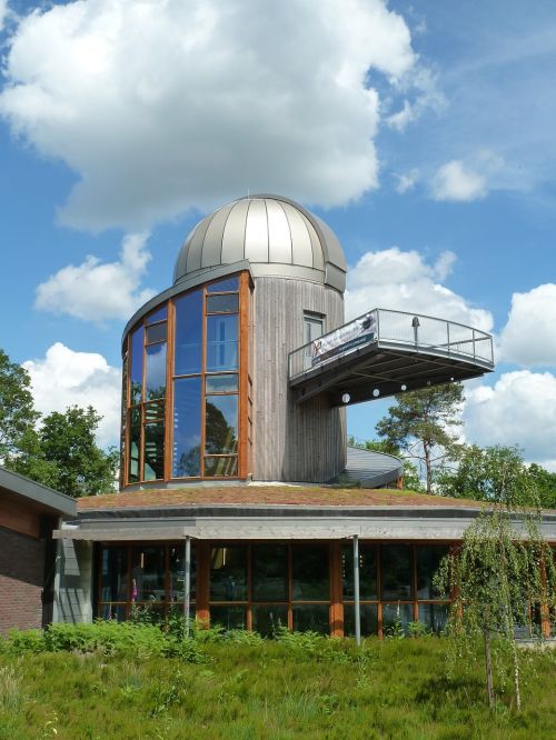 Lankytojų Centras, Sallandse Heuvelrug, Nacionalinis Parkas, Observatorija, Astronomija, Pastatas, Nyderlandai