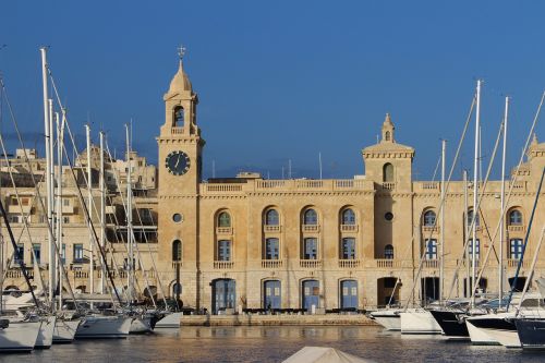 Vittoriosa, Birgu, Malta, 3 Miestai, Uostas, Burinė Valtis, Pastatas Viduržemio Jūra