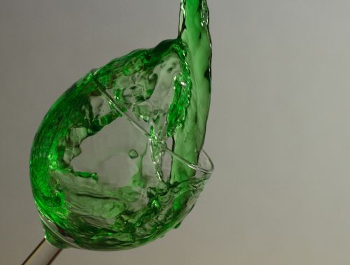 Vanduo,  Žalias,  Stiklas,  Purslų,  Judėjimas,  Vanduo Stiklinėje
