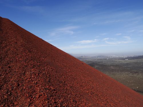 Vulkanas, Lanzarote, Raudona Žemė, Kanarika
